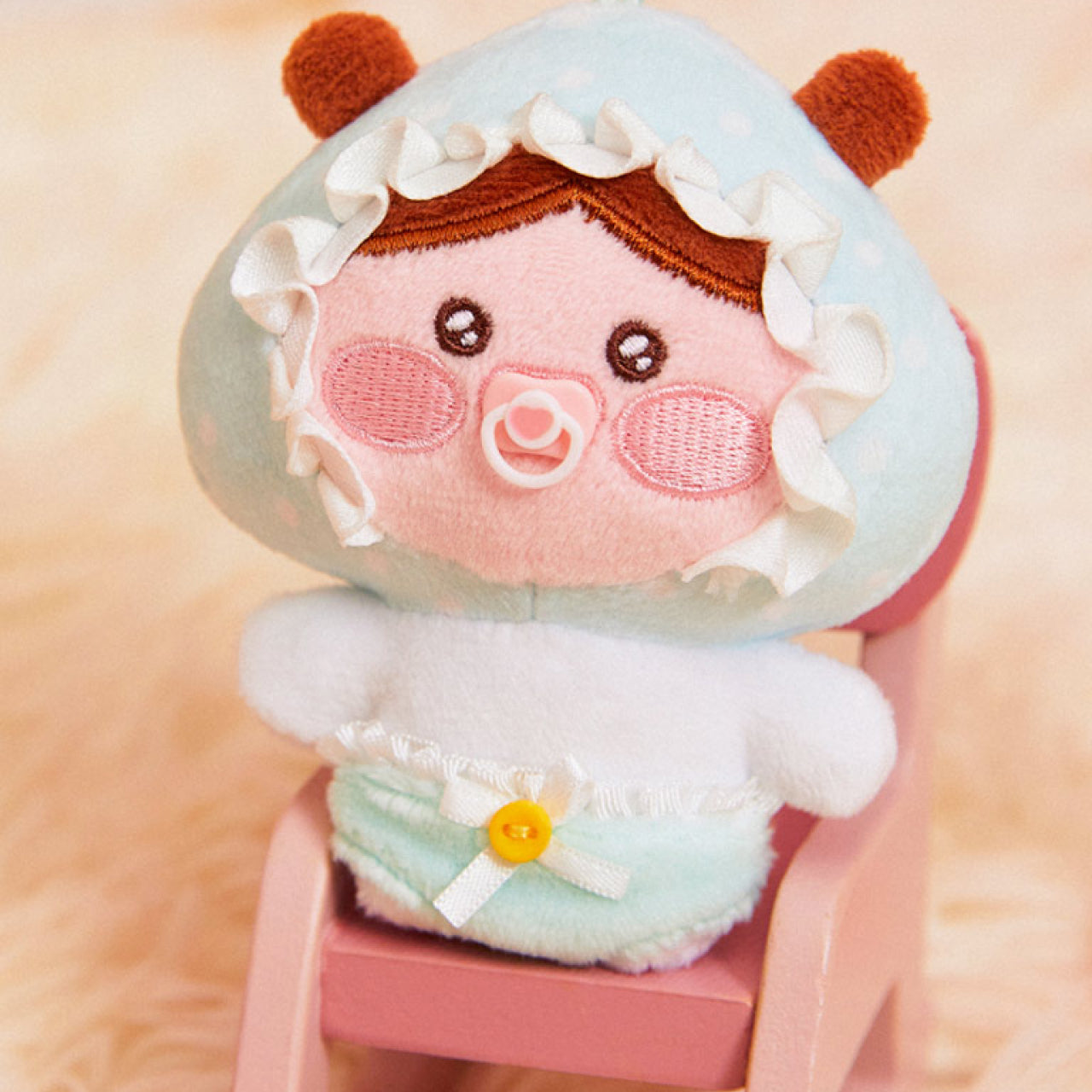 Peluche Porte-cles Petite Apeach - Kakao Friends