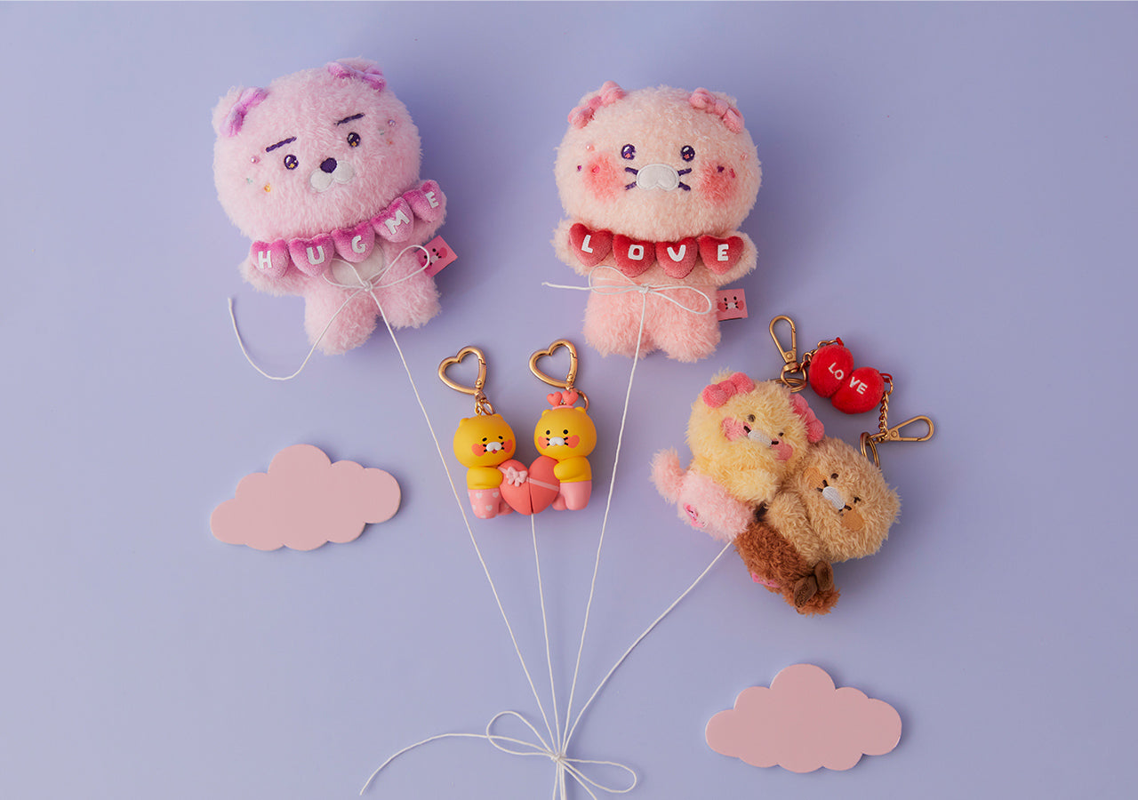 Set Peluche Porte-cles Chunsik - Kakao Friends