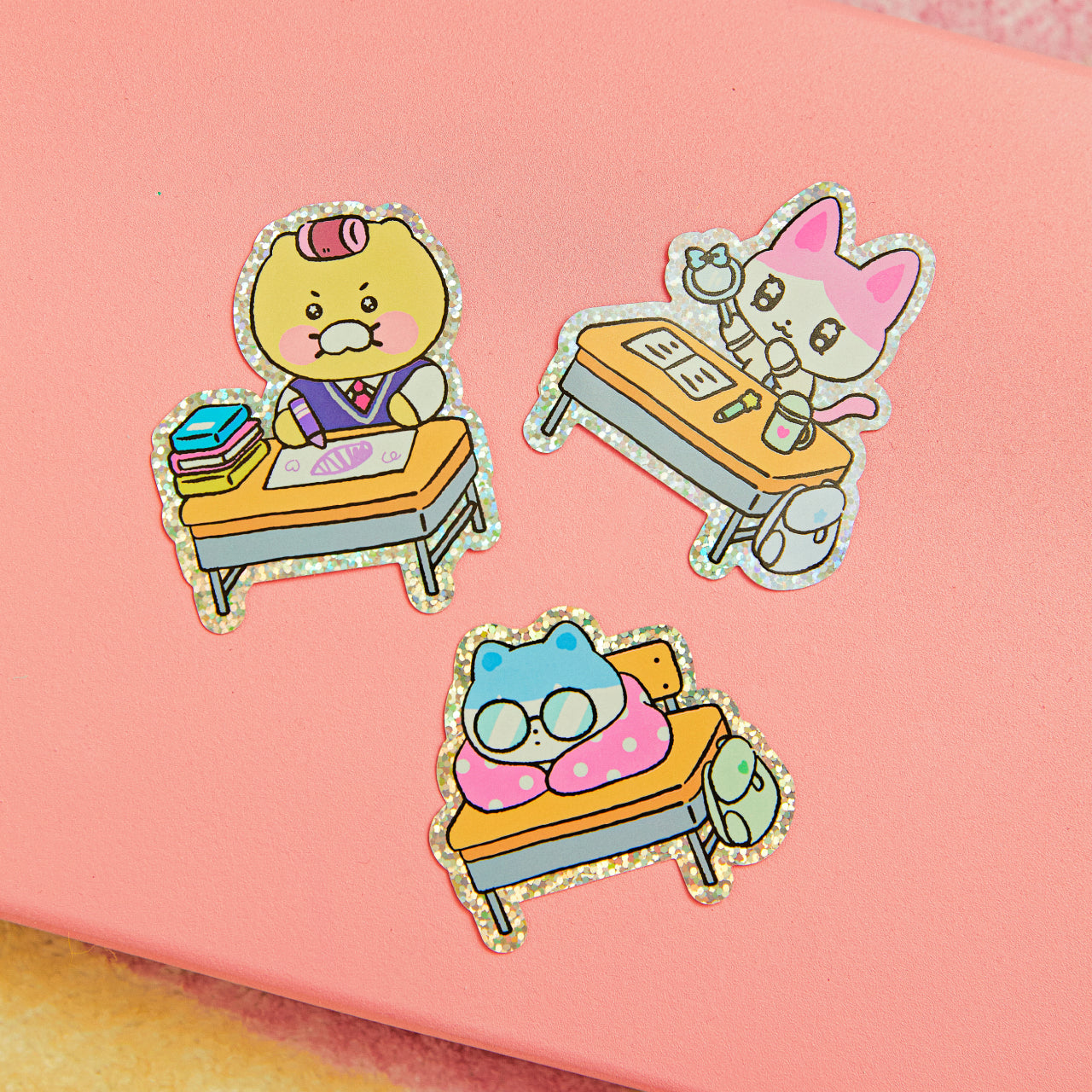 KAKAO FRIENDS - Autocollant(Rose) Friends