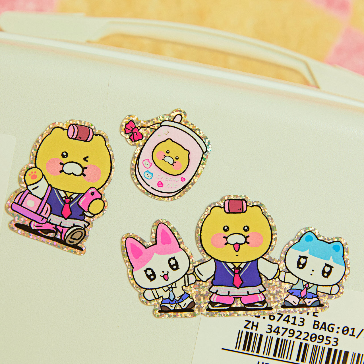 KAKAO FRIENDS - Autocollant(Bleu) Friends