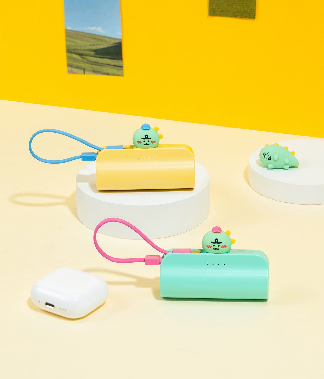 KAKAO FRIENDS - Casquette Batterie Externe Jordy Menthe - Detail 3