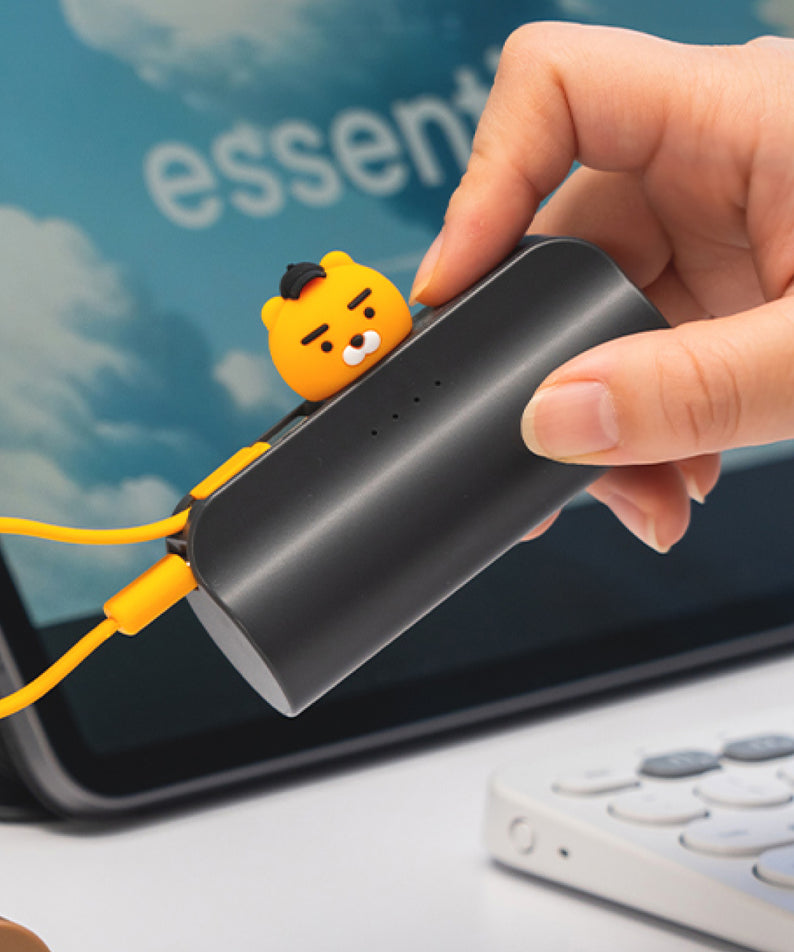 KAKAO FRIENDS - Casquette Batterie Externe Ryan Gris