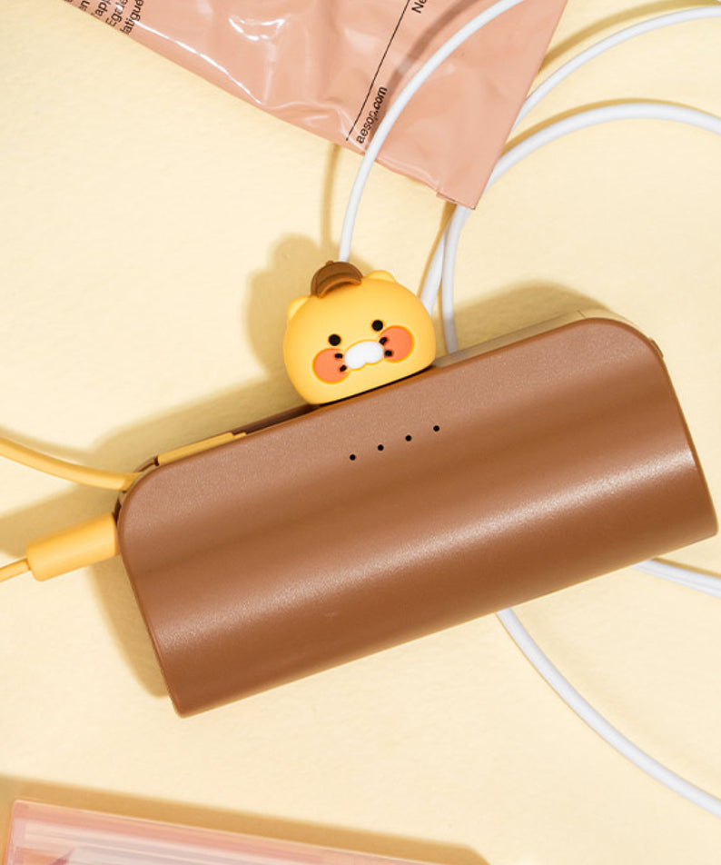 KAKAO FRIENDS - Casquette Batterie Externe Chunsik Marron
