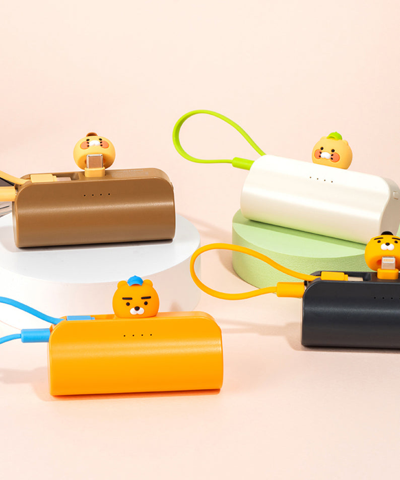 KAKAO FRIENDS - Casquette Batterie Externe Chunsik Marron