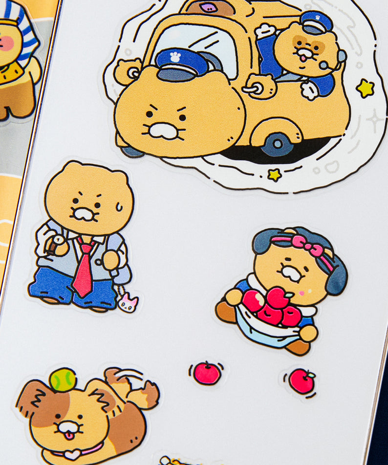 KAKAO FRIENDS - Transparent Autocollant Chunsik