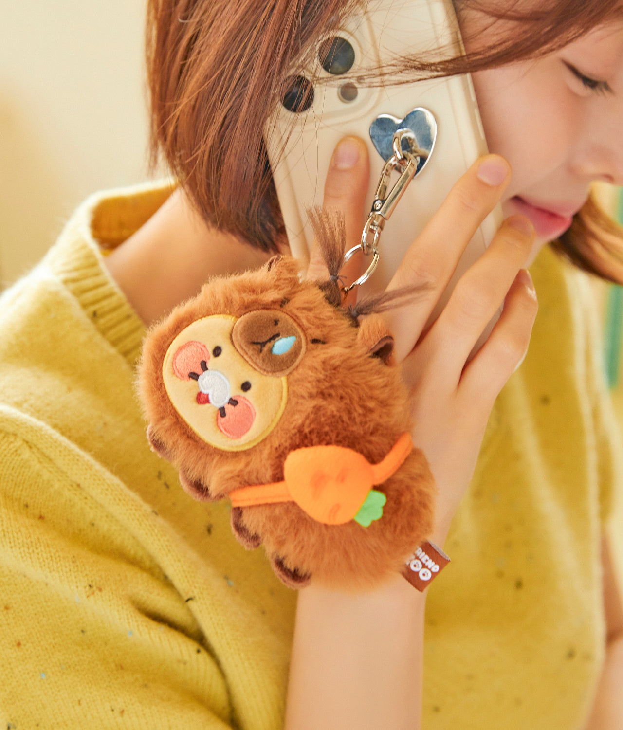 KAKAO FRIENDS - FRIENDZOO Porte-cles Peluche Chunsik - Detail 8