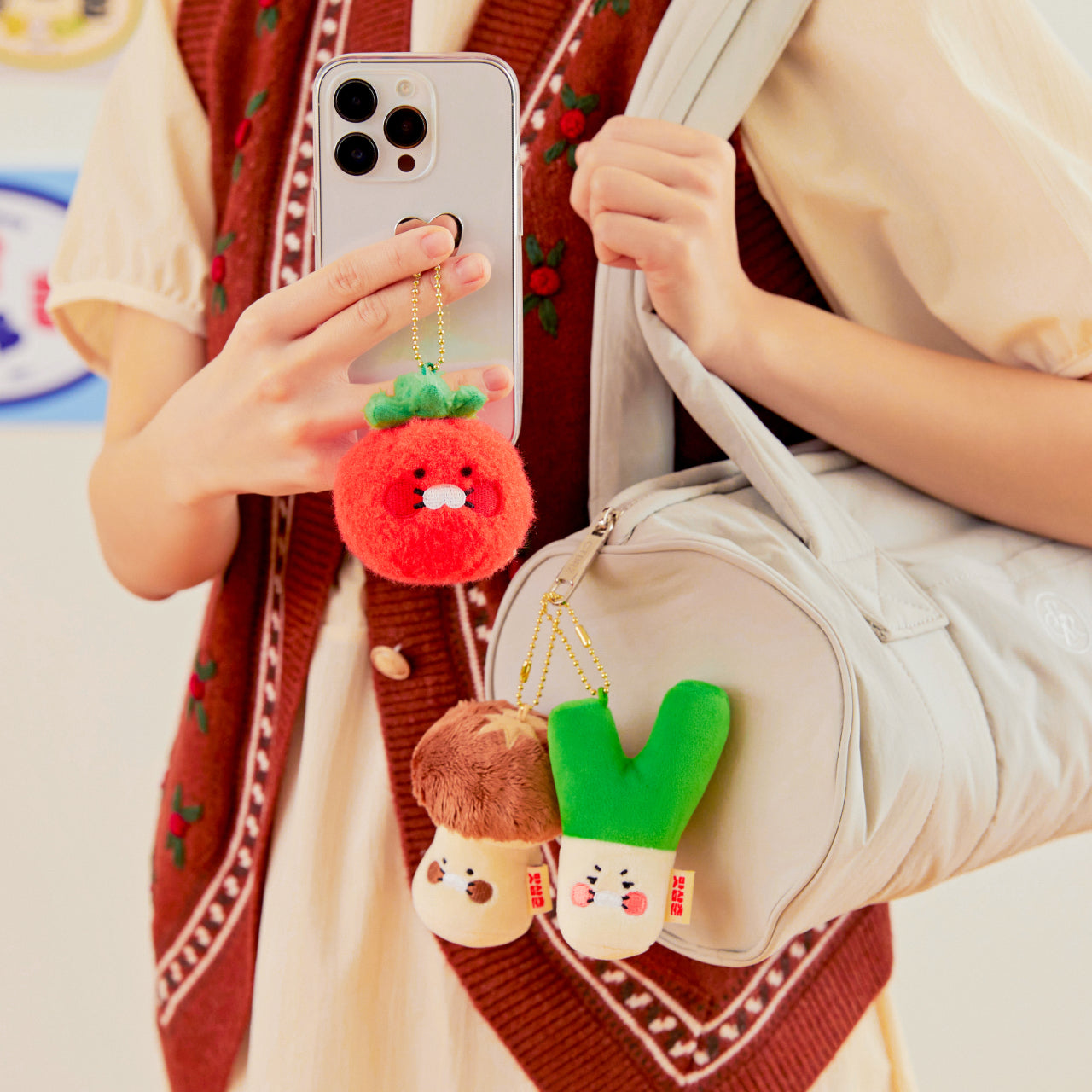 KAKAO FRIENDS - Porte-cles Peluche Set Chunsik
