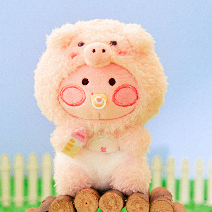 KAKAO FRIENDS - FRIENDZOO Porte-cles Peluche Little Apeach