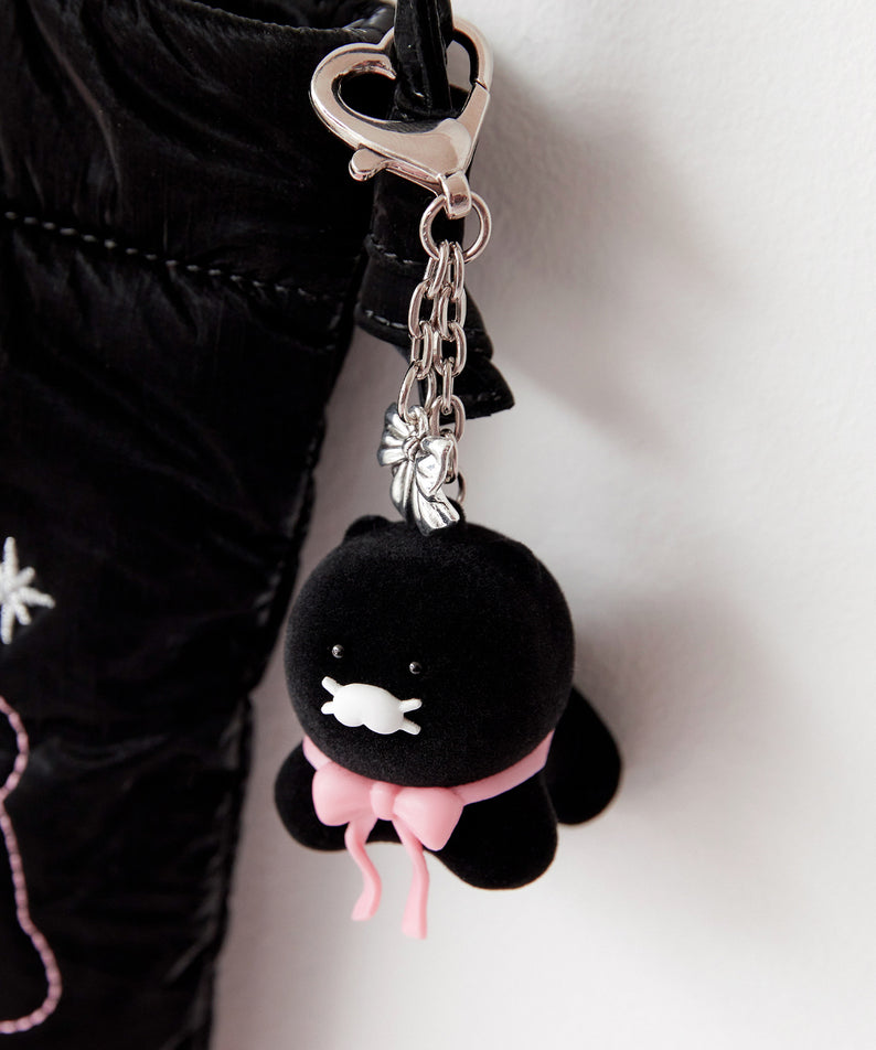 KAKAO FRIENDS - Noir Figurine Porte-cles Chunsik - Detail 4