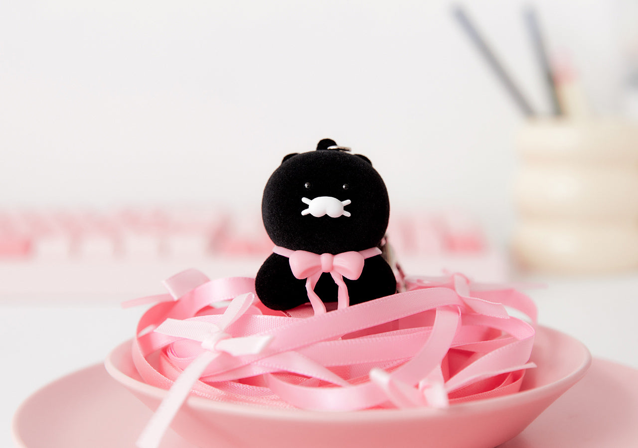 KAKAO FRIENDS - Noir Figurine Porte-cles Chunsik - Detail 5