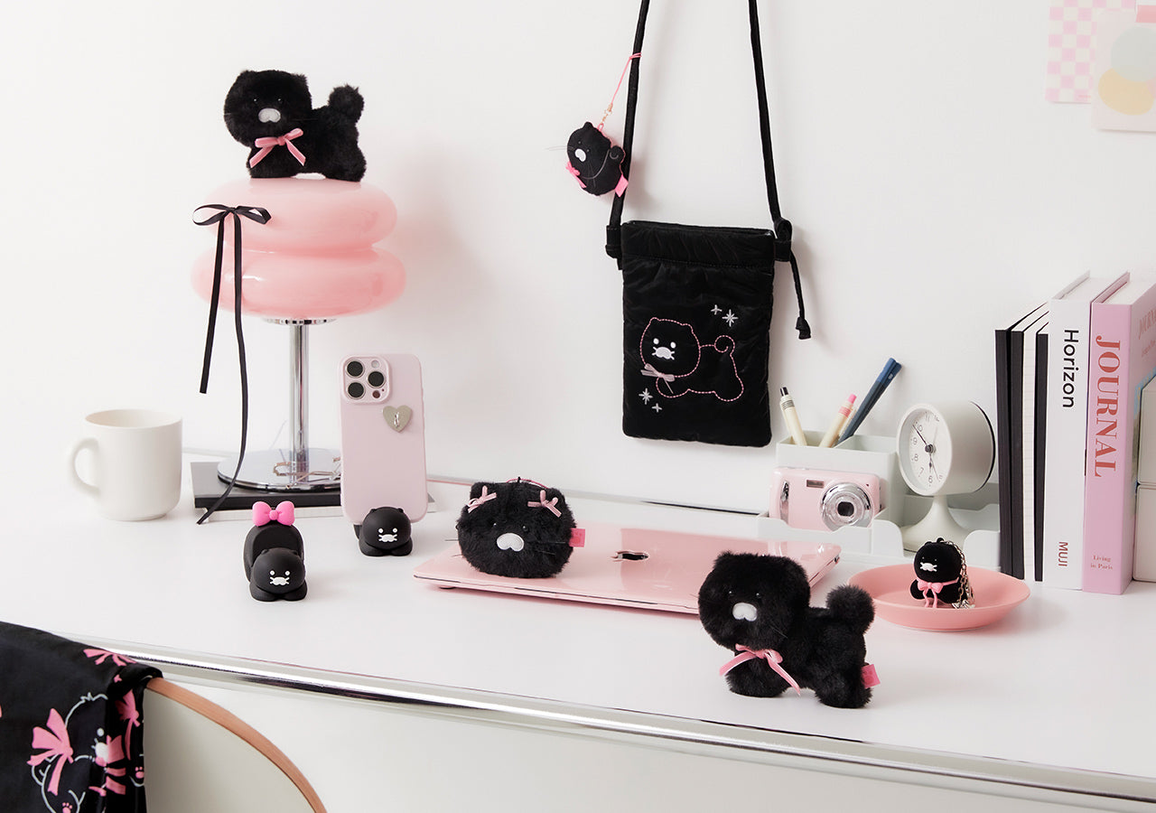 KAKAO FRIENDS - Noir Figurine Porte-cles Chunsik - Detail 7
