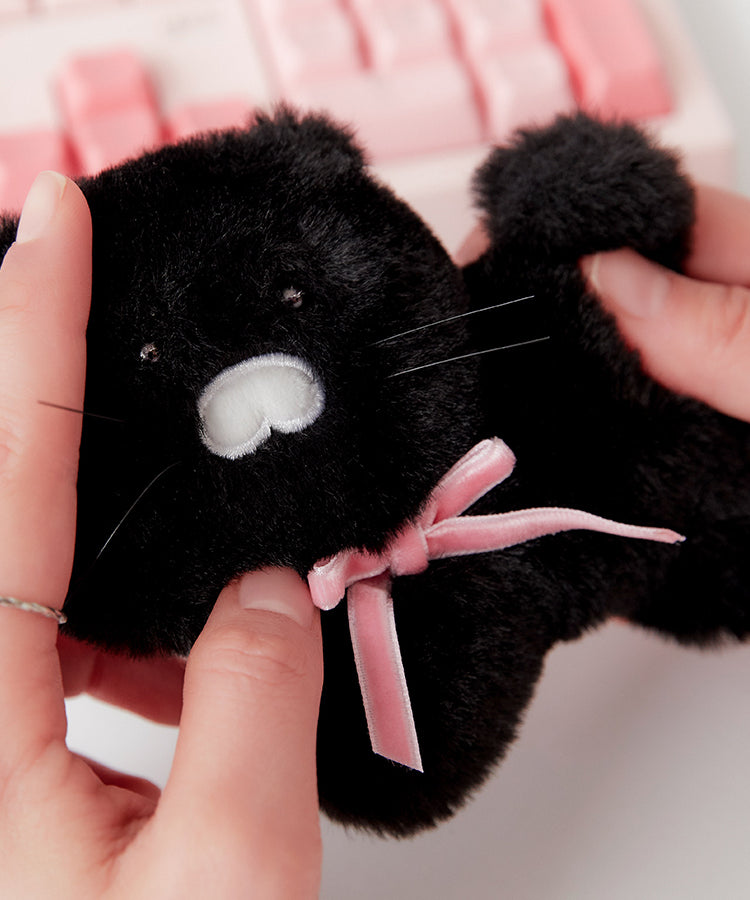 KAKAO FRIENDS - Noir MiniPorte-cles Peluche Chunsik - Detail 5
