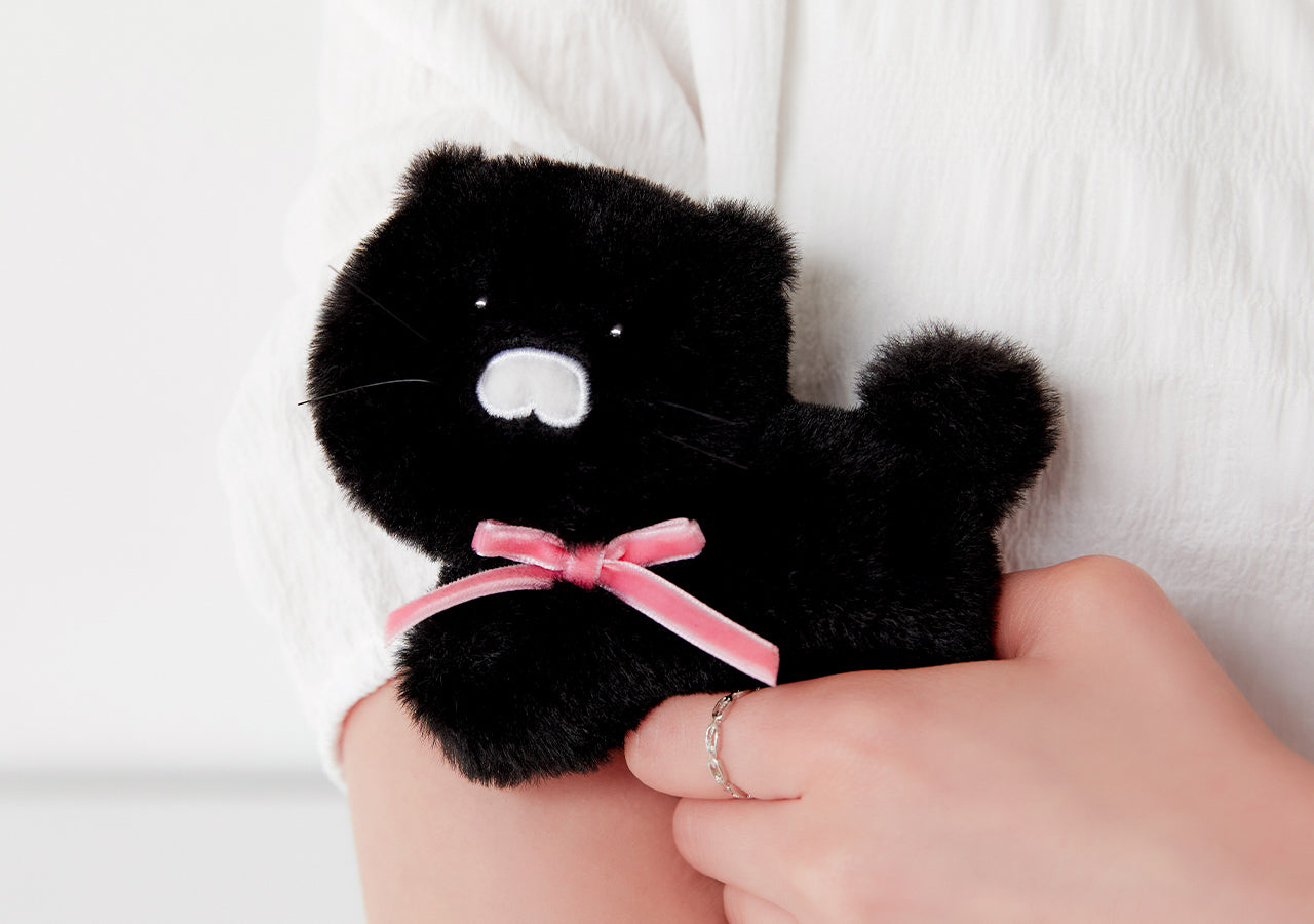 KAKAO FRIENDS - Noir MiniPorte-cles Peluche Chunsik - Detail 10