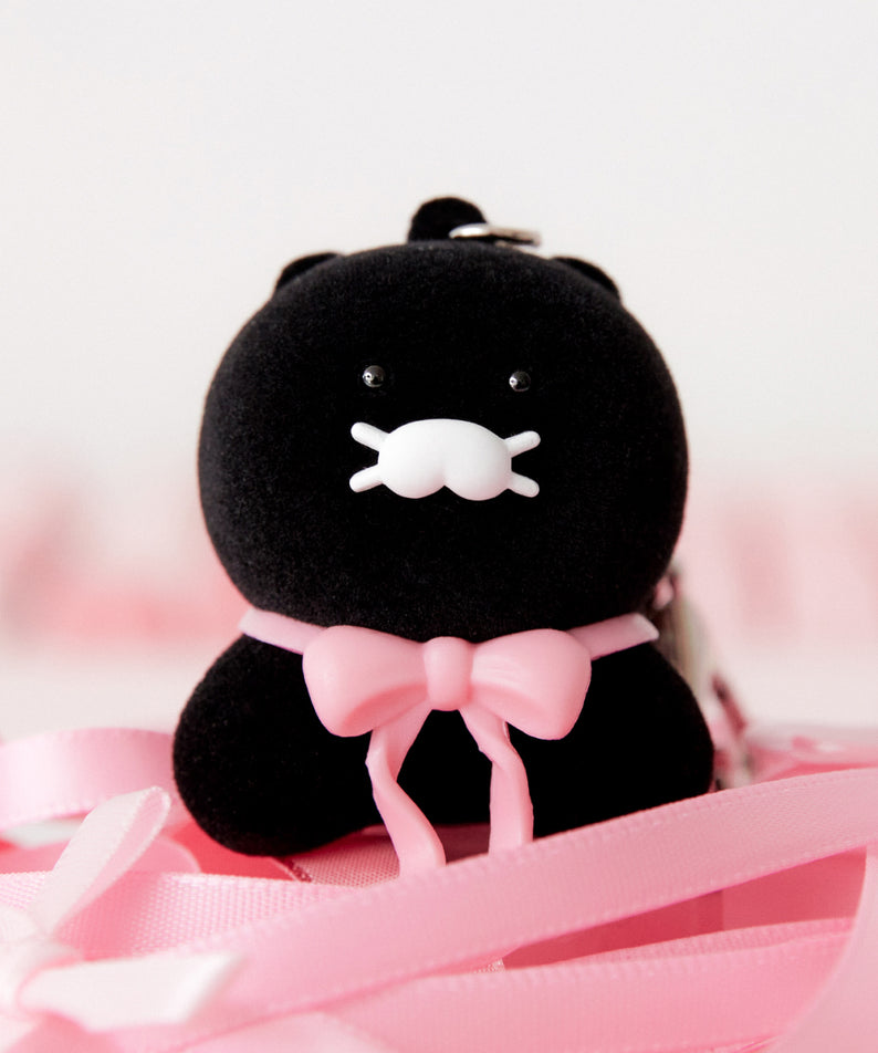 KAKAO FRIENDS - Noir Figurine Porte-cles Chunsik