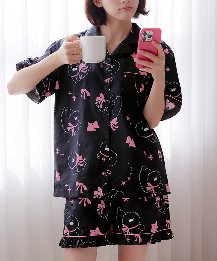 KAKAO FRIENDS - Noir Lovely Femme Pyjama Chunsik - Detail 4