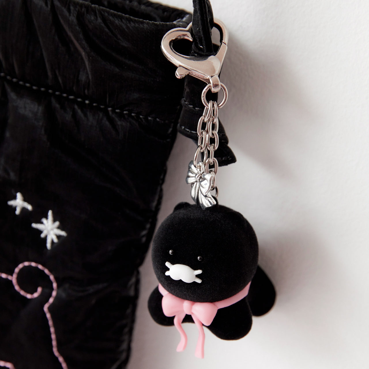 KAKAO FRIENDS - Noir Figurine Porte-cles Chunsik