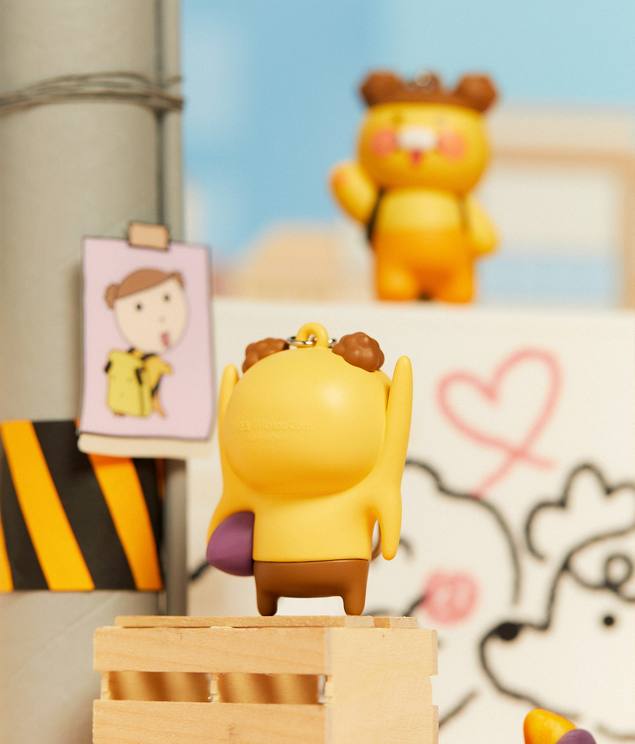 KAKAO FRIENDS - XFriends Figurine Porte-cles Chunsik - Detail 9