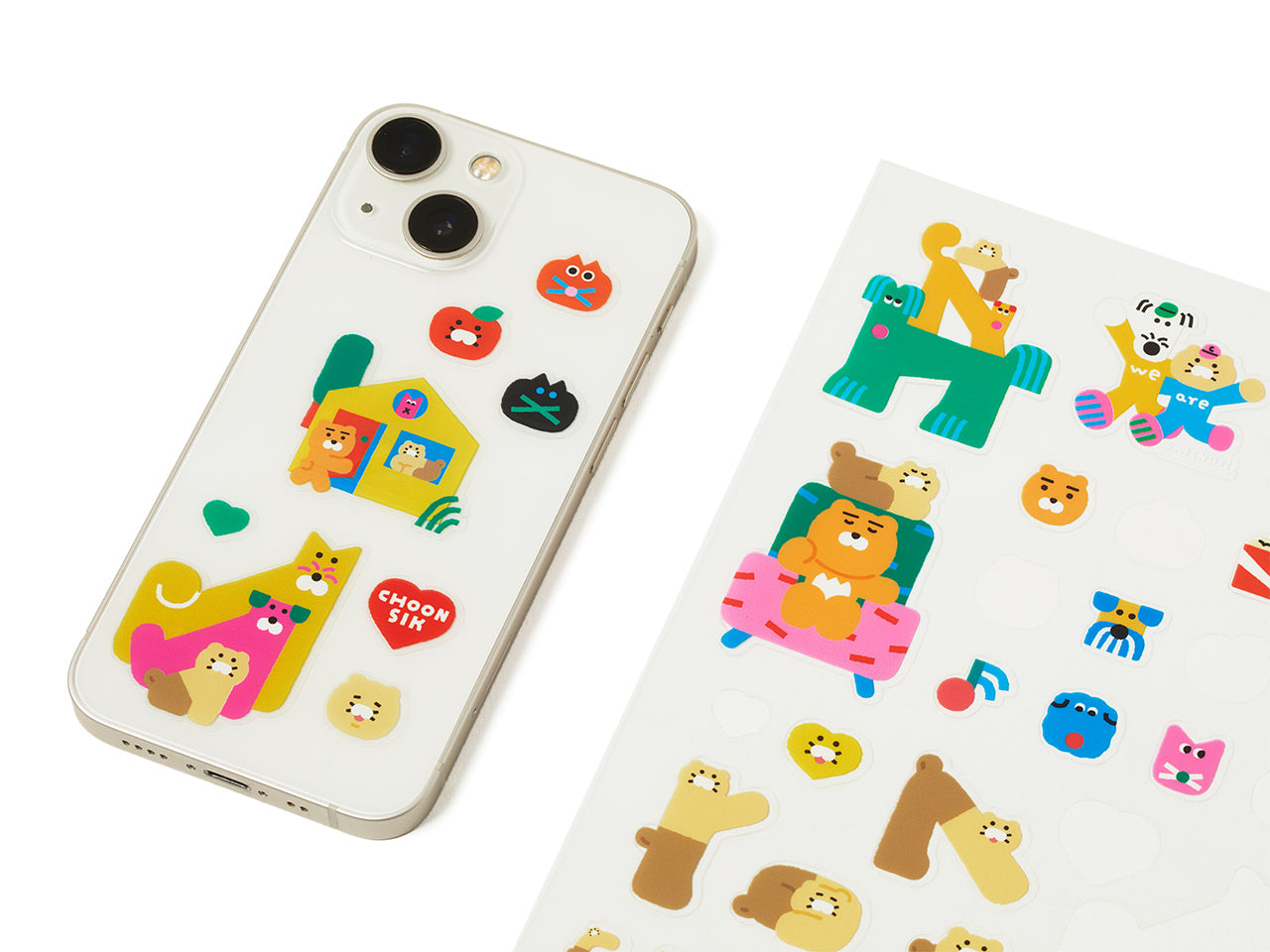 KAKAO FRIENDS - XFriends TransparentAutocollant Ryan&Chunsik - Detail 9