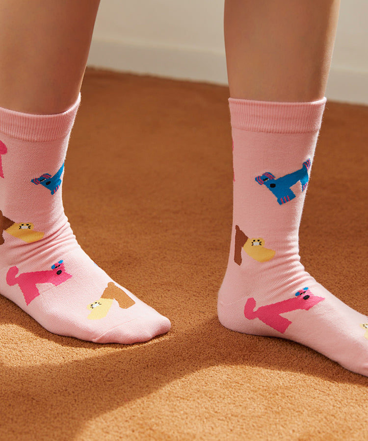 KAKAO FRIENDS - XFriends Chaussettes(Rose) Chunsik - Detail 4