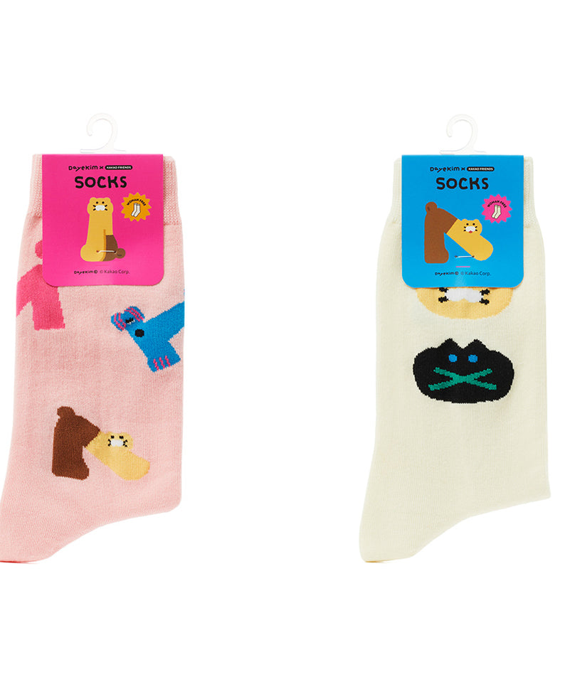 KAKAO FRIENDS - XFriends Chaussettes(Rose) Chunsik - Detail 12