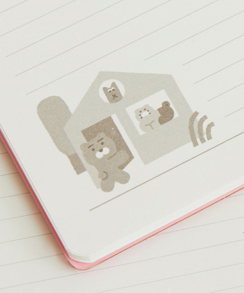 KAKAO FRIENDS - XFriends Carnet(Rose) Ryan&Chunsik