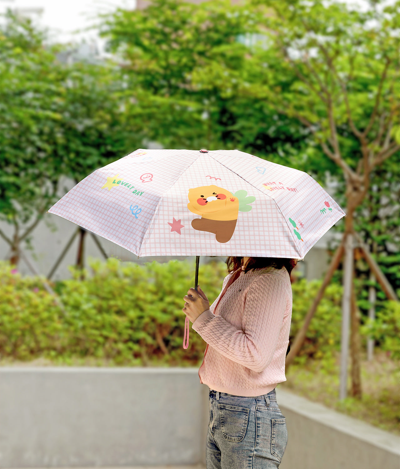 KAKAO FRIENDS - 3 Parapluie Rose Chunsik - Detail 5