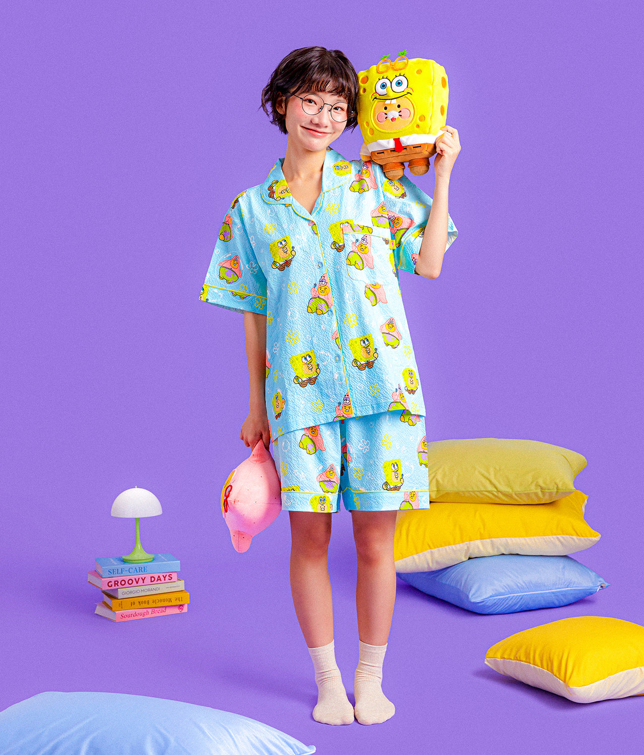 KAKAO FRIENDS - SpongeBobXFriends Pyjama Femme Ryan&Chunsik - Detail 6