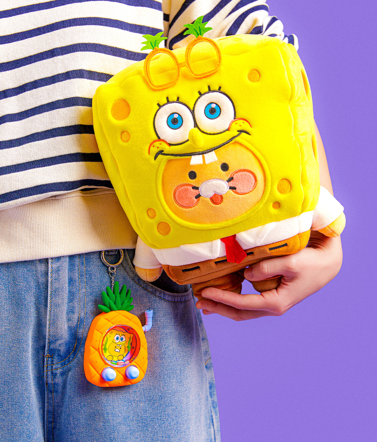 KAKAO FRIENDS - SpongeBobXFriends Figurine Porte-cles SpongeBob Chunsik - Detail 8