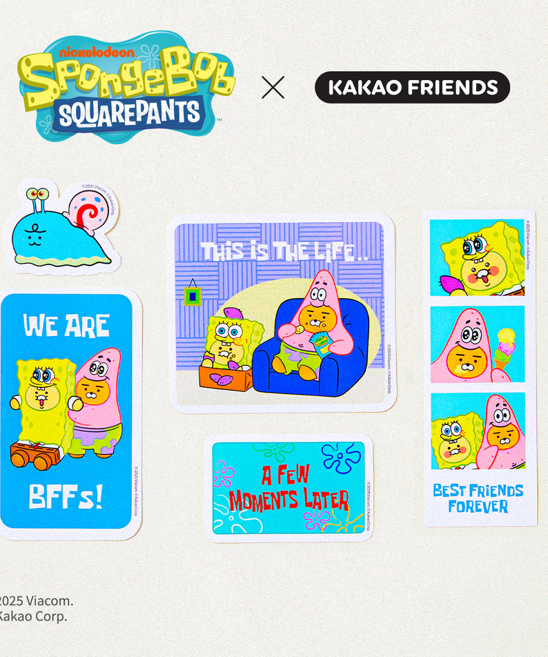 KAKAO FRIENDS - SpongeBobXFriends Autocollant Friends