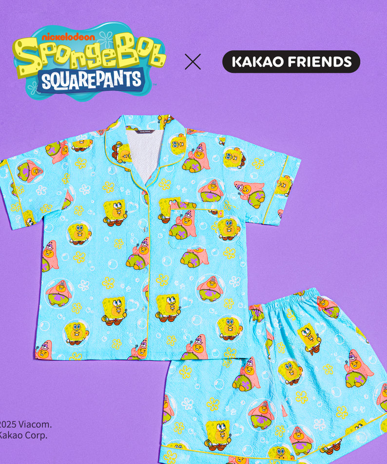 KAKAO FRIENDS - SpongeBobXFriends Pyjama Femme Ryan&Chunsik