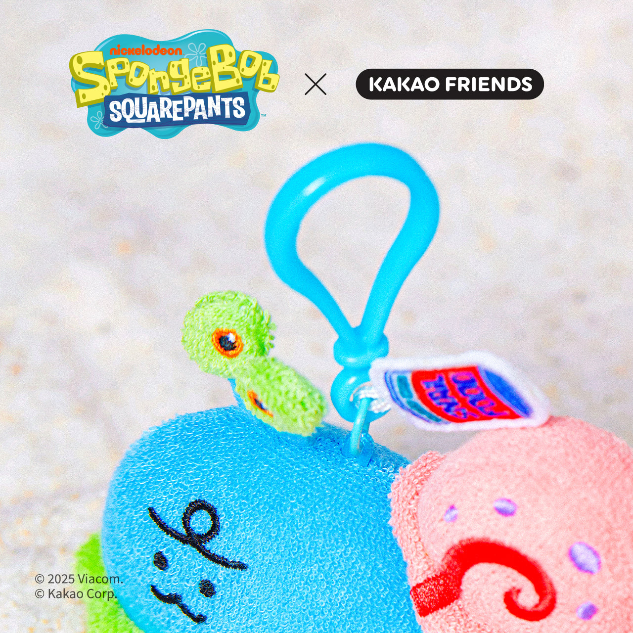 KAKAO FRIENDS - SpongeBobXFriends Porte-cles Peluche Jordy
