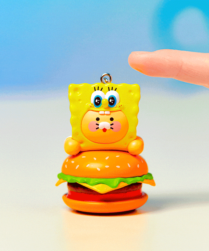 KAKAO FRIENDS - SpongeBobXFriends Casquette Figurine Porte-cles SpongeBob Chunsik - Detail 5
