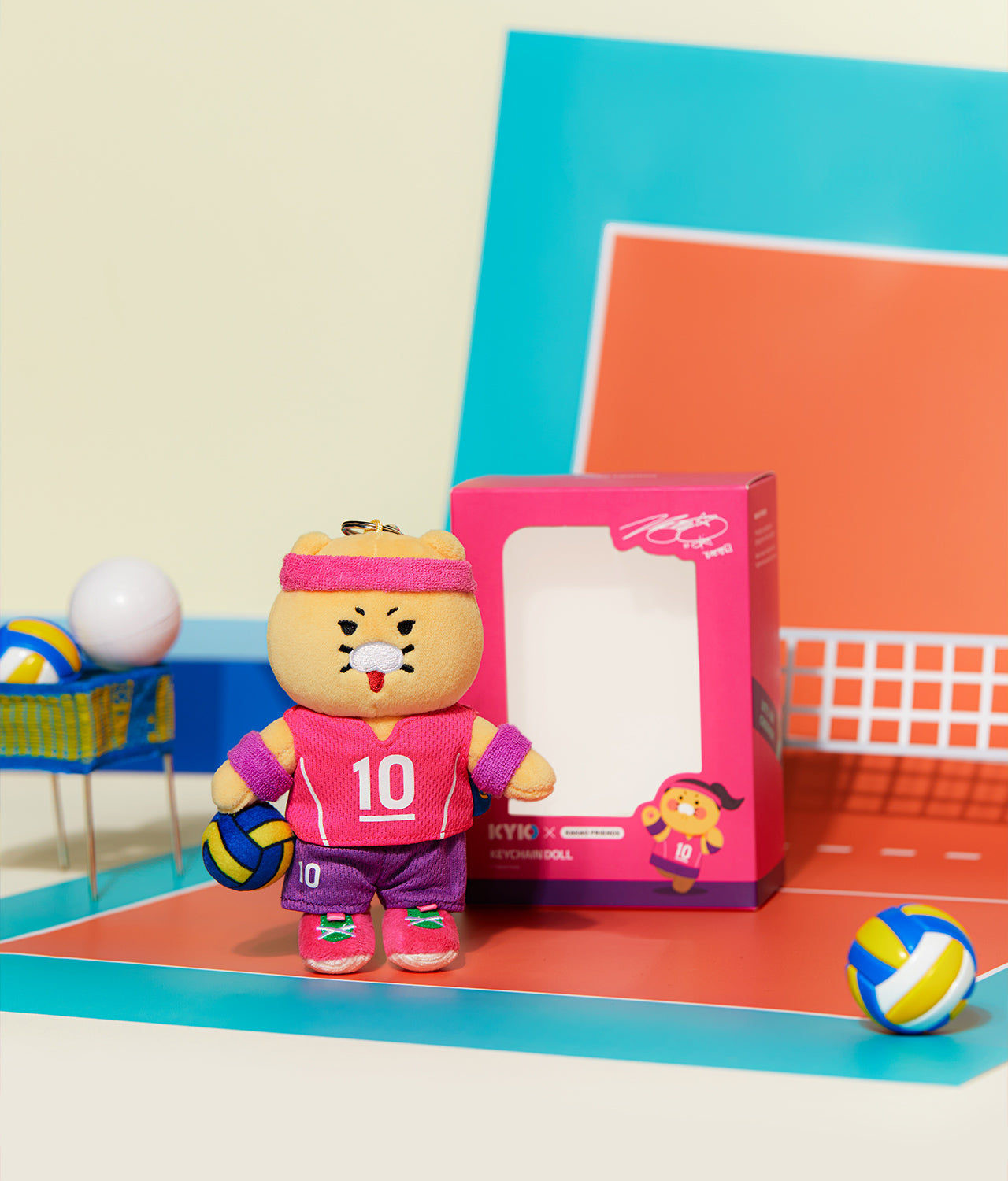 KAKAO FRIENDS - XFriends Porte-cles Peluche Chunsik - Detail 9