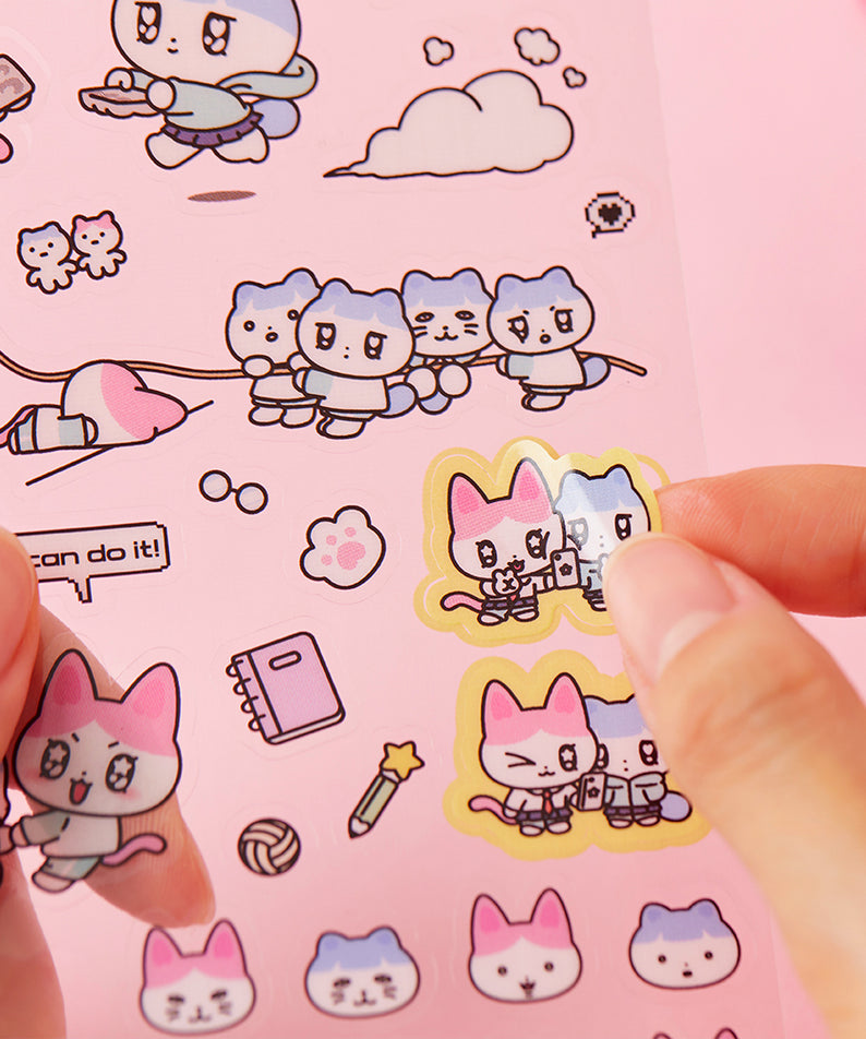 KAKAO FRIENDS - TransparentAutocollant Rose