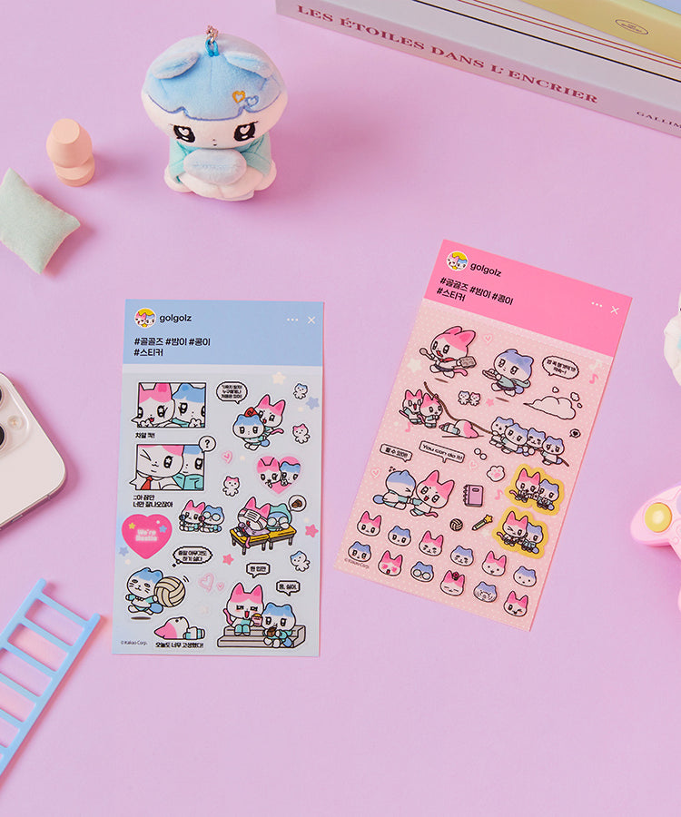 KAKAO FRIENDS - TransparentAutocollant Rose - Detail 3