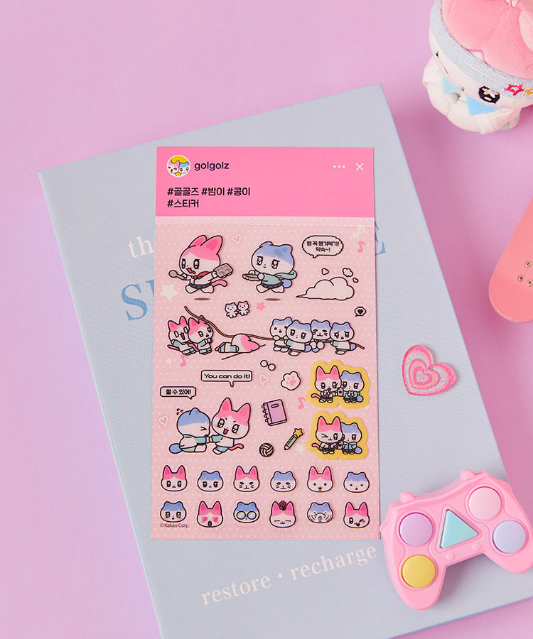 KAKAO FRIENDS - TransparentAutocollant Rose - Detail 4