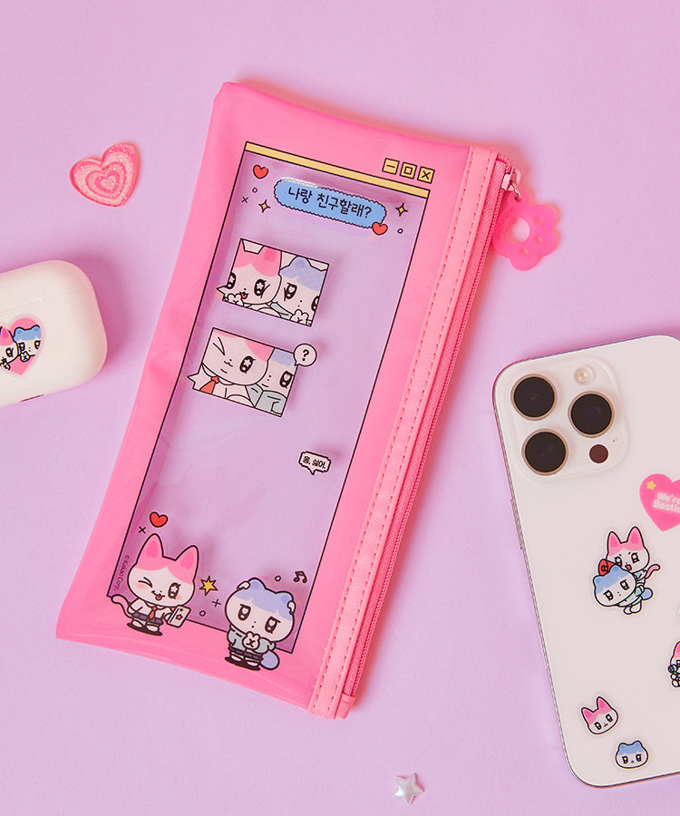 KAKAO FRIENDS - TransparentAutocollant Rose - Detail 5