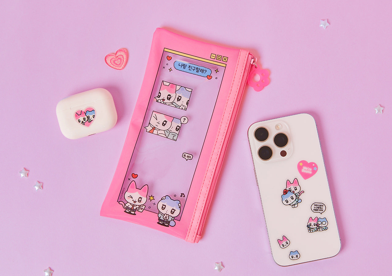 KAKAO FRIENDS - TransparentAutocollant Rose - Detail 5