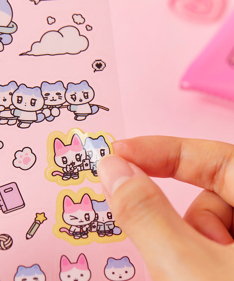KAKAO FRIENDS - TransparentAutocollant Rose - Detail 7
