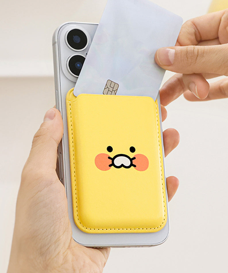 KAKAO FRIENDS - PU Porte-Cartes Jaune Chunsik