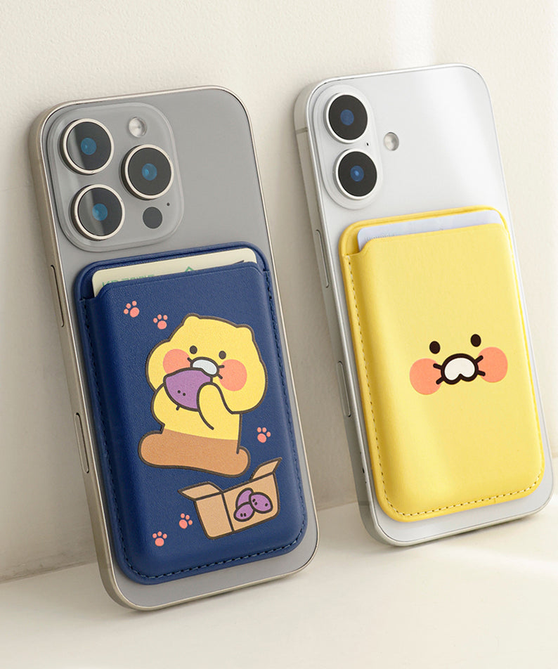 KAKAO FRIENDS - PU Porte-Cartes Jaune Chunsik