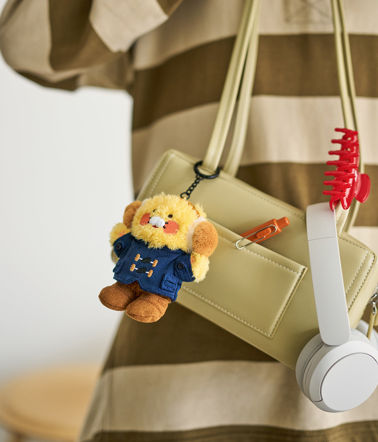 KAKAO FRIENDS - [Set Complet] Porte-cles Peluche 5 Chunsik - Detail 6