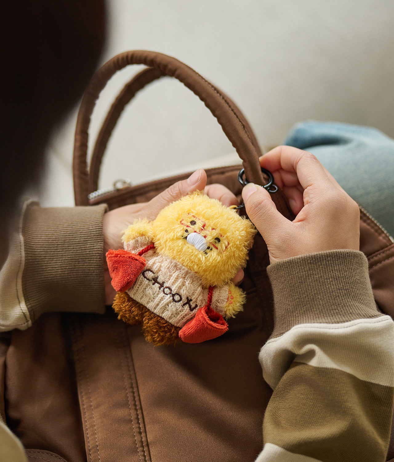 KAKAO FRIENDS - [Set Complet] Porte-cles Peluche 5 Chunsik - Detail 7