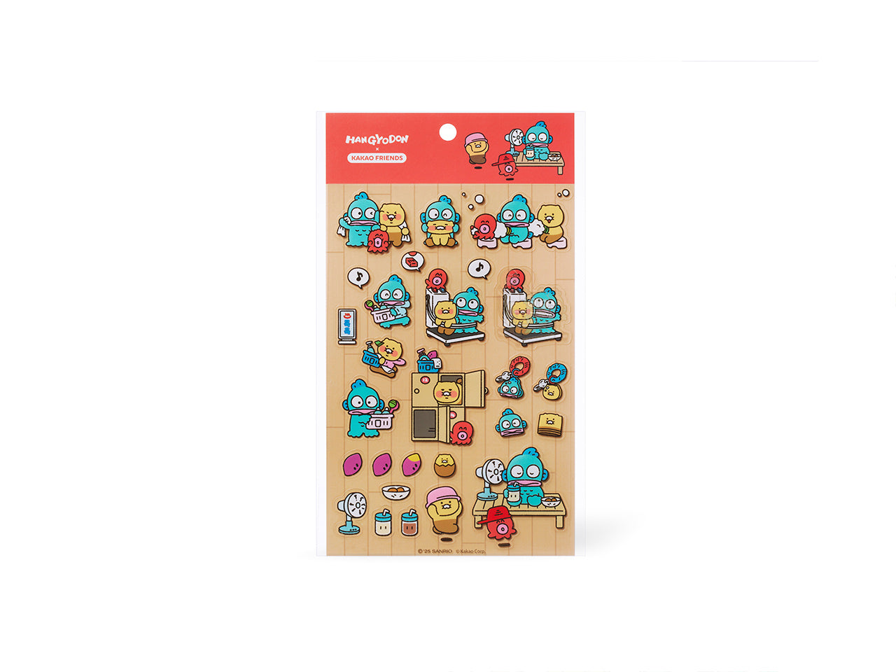 KAKAO FRIENDS - X Friends Transparent Autocollant Rouge Chunsik - Detail 9