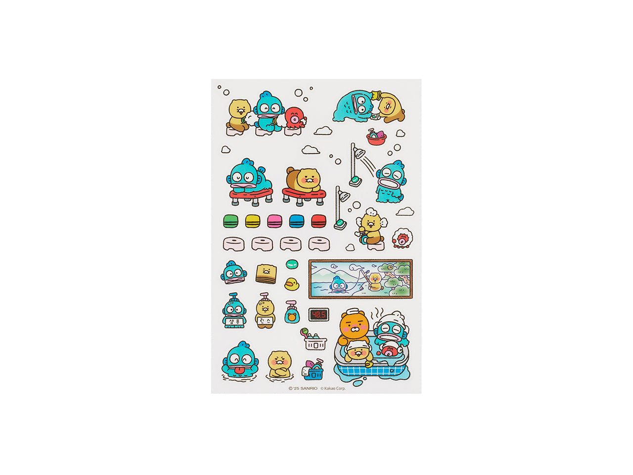 KAKAO FRIENDS - X Friends Transparent Autocollant Bleu Ryan&Chunsik - Detail 7