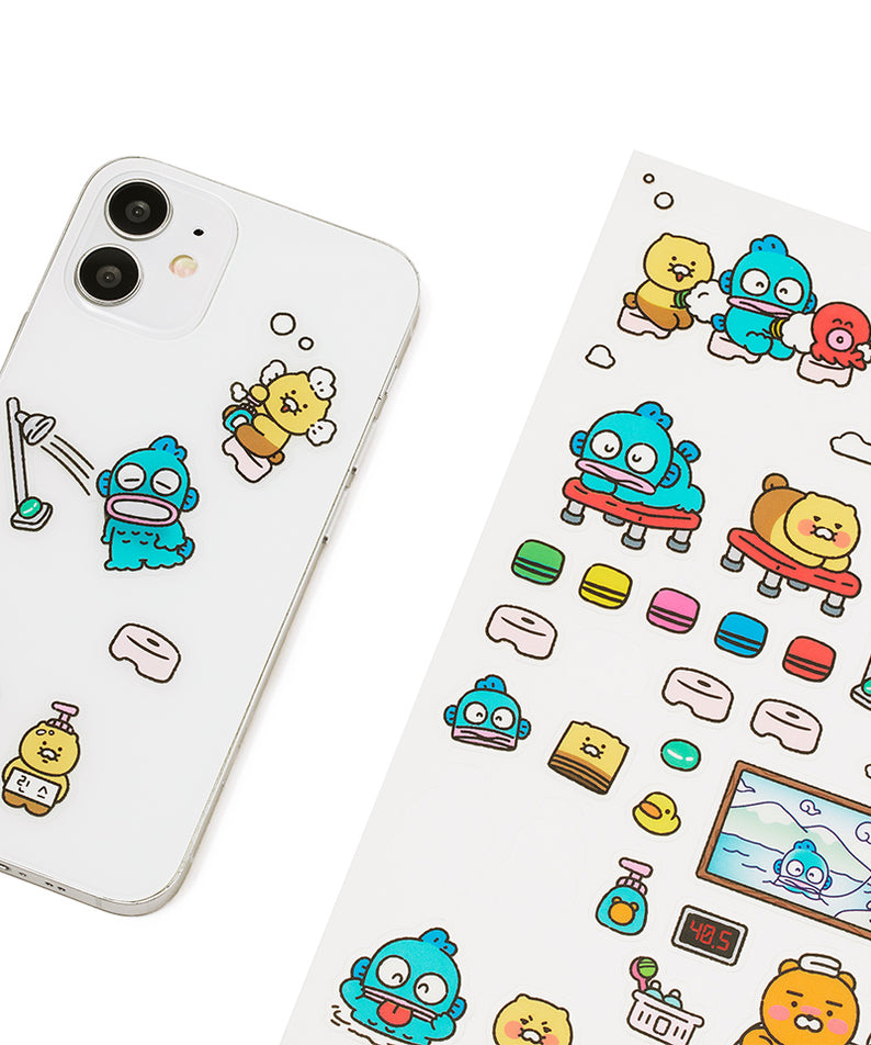KAKAO FRIENDS - X Friends Transparent Autocollant Bleu Ryan&Chunsik - Detail 8
