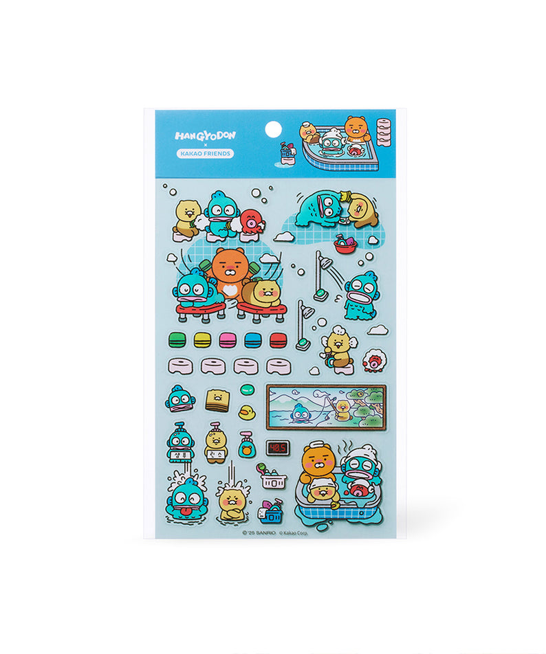 KAKAO FRIENDS - X Friends Transparent Autocollant Bleu Ryan&Chunsik - Detail 9
