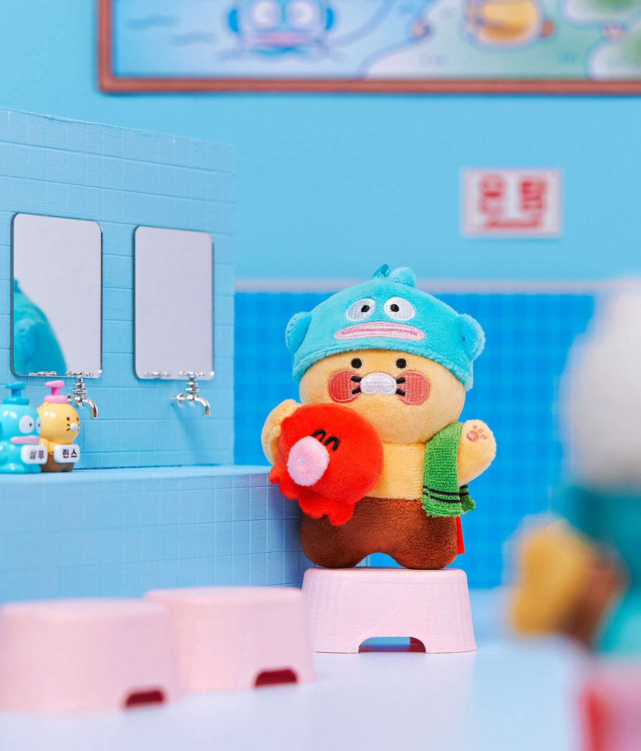 KAKAO FRIENDS - X Friends Porte-cles Peluche Chunsik - Detail 4