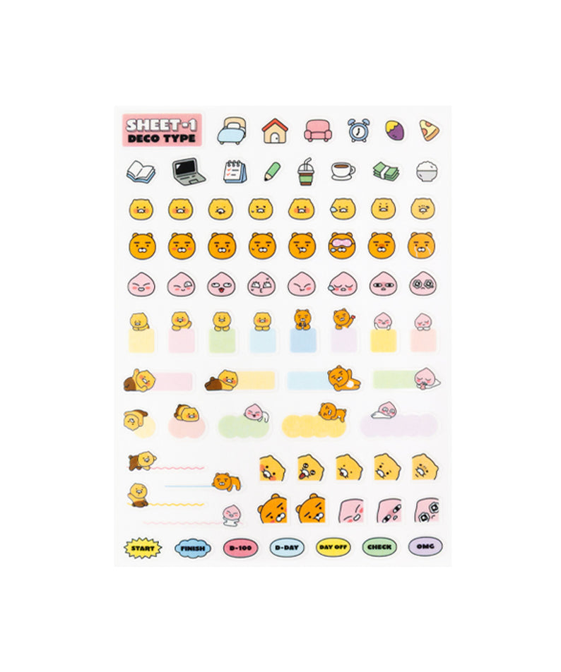 KAKAO FRIENDS - Autocollant Set 3P - Detail 11