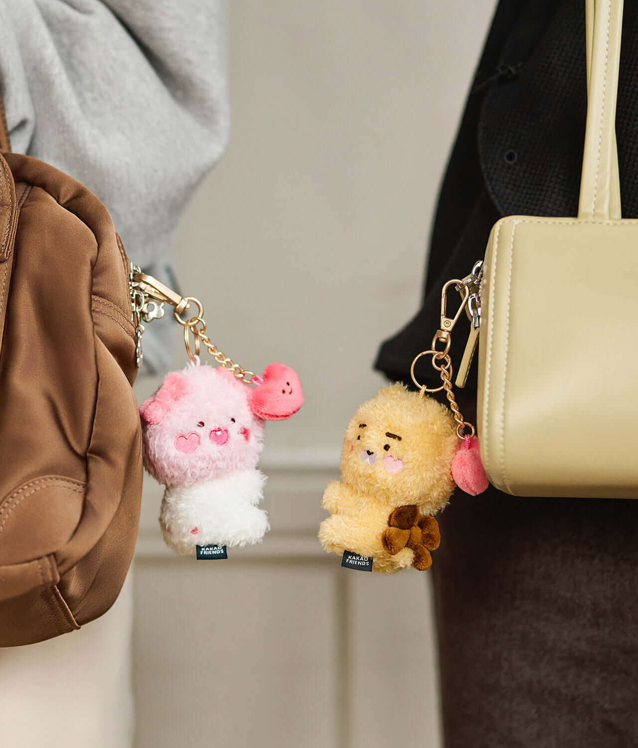 Set Peluche Porte-cles Petit Ryan - Kakao Friends